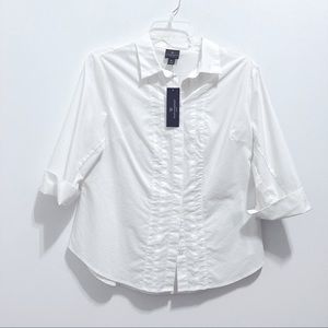 🆕 Worthington Women’s White Button Down Shirt